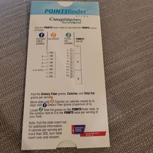 WEIGHT WATCHERS POINTSfinder Slide